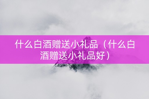 什么白酒赠送小礼品（什么白酒赠送小礼品好）