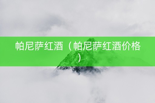 帕尼萨红酒（帕尼萨红酒价格）