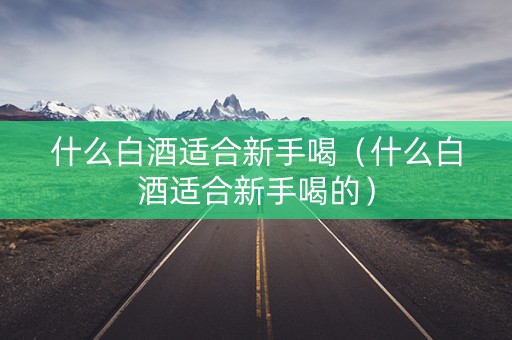 什么白酒适合新手喝（什么白酒适合新手喝的）