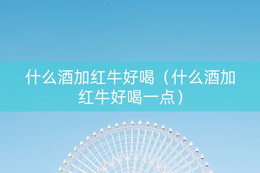 什么酒加红牛好喝（什么酒加红牛好喝一点）