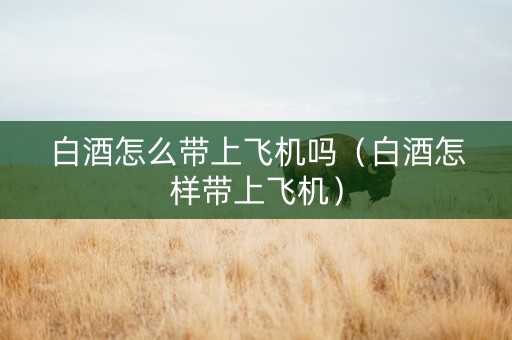 白酒怎么带上飞机吗（白酒怎样带上飞机）