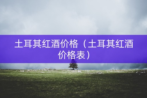 土耳其红酒价格（土耳其红酒价格表）