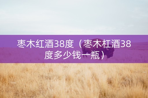 枣木红酒38度（枣木杠酒38度多少钱一瓶）