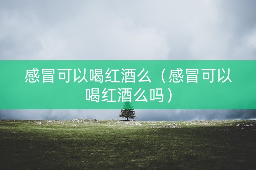 感冒可以喝红酒么（感冒可以喝红酒么吗）