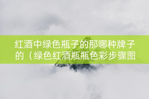 红酒中绿色瓶子的那哪种牌子的（绿色红酒瓶瓶色彩步骤图）