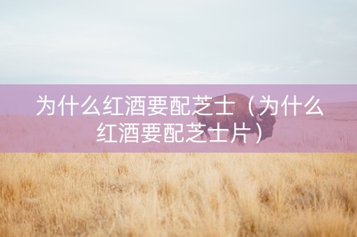 为什么红酒要配芝士（为什么红酒要配芝士片）