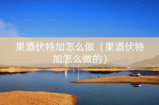 果酒伏特加怎么做（果酒伏特加怎么做的）