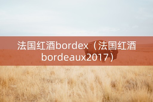 法国红酒bordex（法国红酒bordeaux2017）