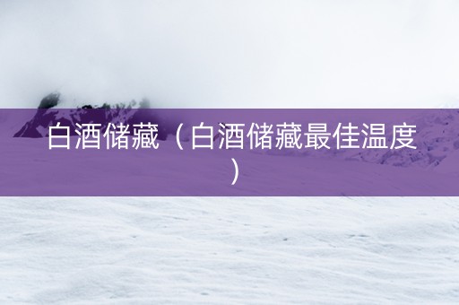 白酒储藏（白酒储藏最佳温度）